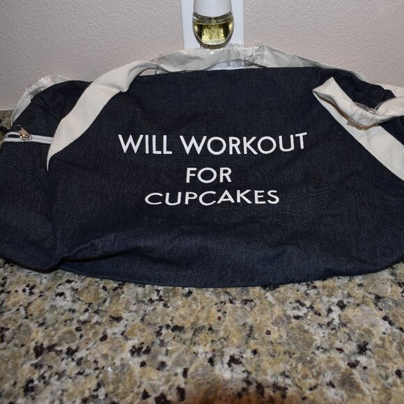 Handbags - Will Work Out for Cupcakes Duffle Bag - Brand New